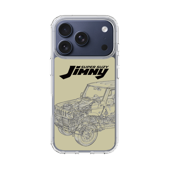 スリムプロテクションケース［ Jimny SUPER SUZY - Jimny Line drawing - Beige ］