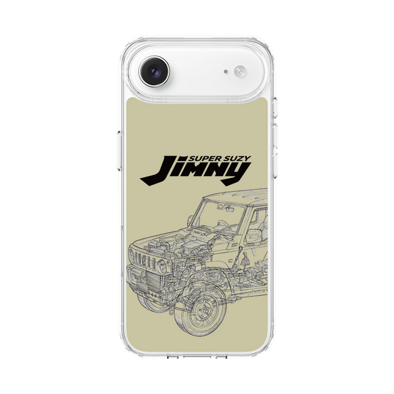 スリムプロテクションケース［ Jimny SUPER SUZY - Jimny Line drawing - Beige ］