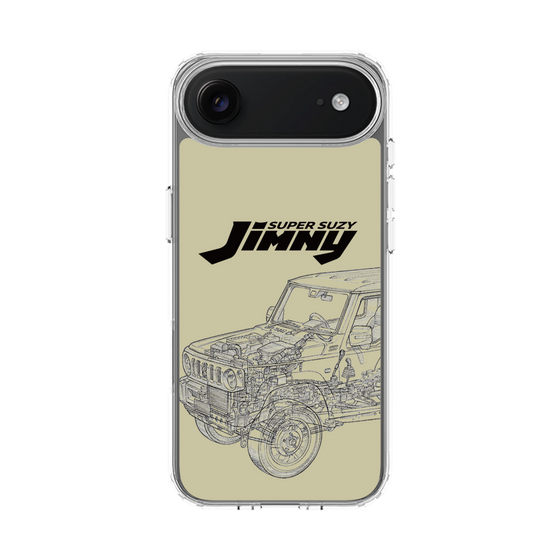 スリムプロテクションケース［ Jimny SUPER SUZY - Jimny Line drawing - Beige ］