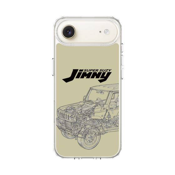 スリムプロテクションケース［ Jimny SUPER SUZY - Jimny Line drawing - Beige ］