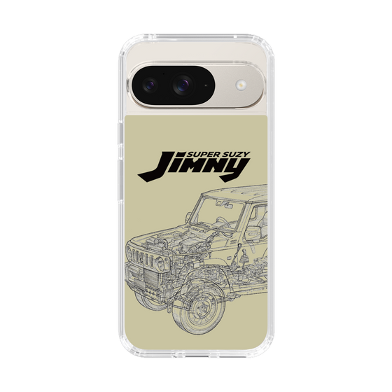 スリムプロテクションケース［ Jimny SUPER SUZY - Jimny Line drawing - Beige ］