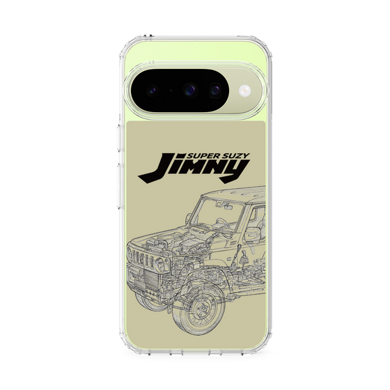 スリムプロテクションケース［ Jimny SUPER SUZY - Jimny Line drawing - Beige ］