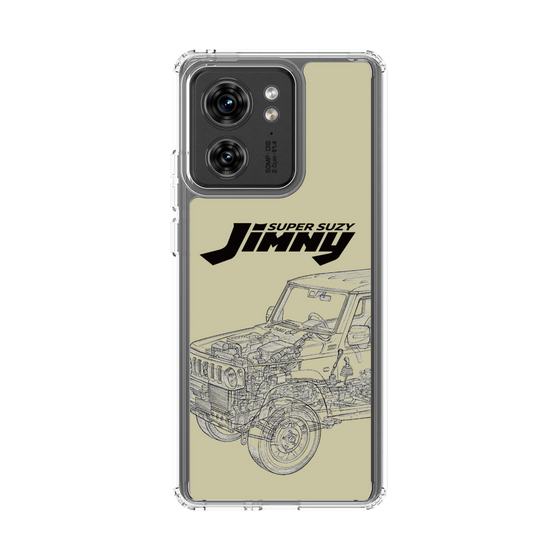 スリムプロテクションケース［ Jimny SUPER SUZY - Jimny Line drawing - Beige ］