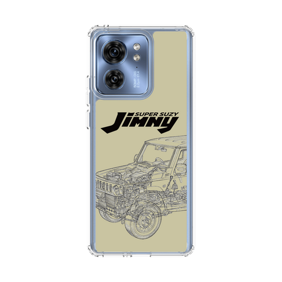 スリムプロテクションケース［ Jimny SUPER SUZY - Jimny Line drawing - Beige ］