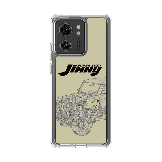 スリムプロテクションケース［ Jimny SUPER SUZY - Jimny Line drawing - Beige ］