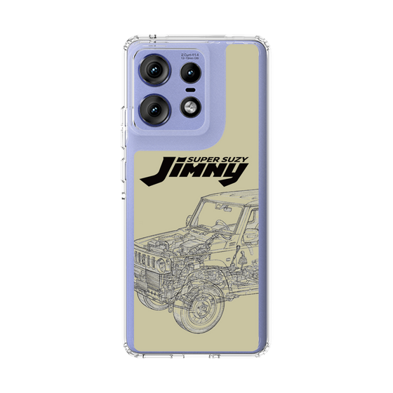 スリムプロテクションケース［ Jimny SUPER SUZY - Jimny Line drawing - Beige ］