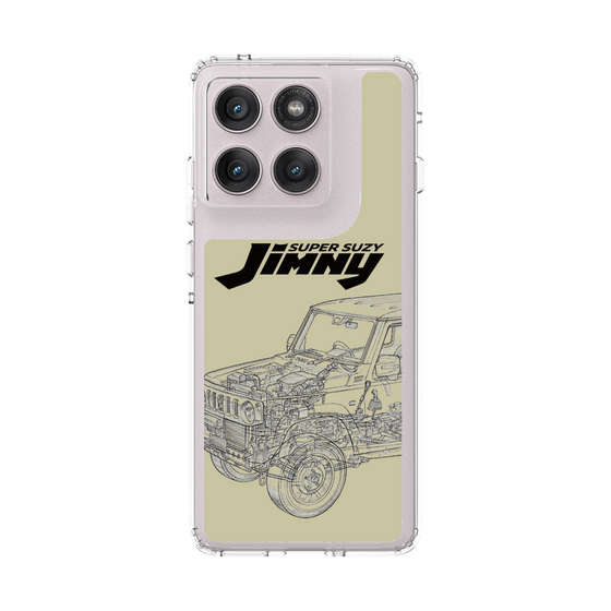 スリムプロテクションケース［ Jimny SUPER SUZY - Jimny Line drawing - Beige ］