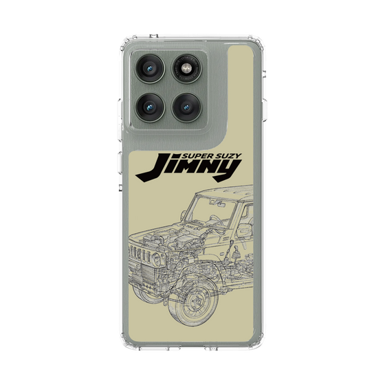 スリムプロテクションケース［ Jimny SUPER SUZY - Jimny Line drawing - Beige ］