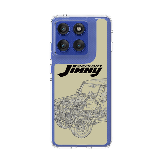 スリムプロテクションケース［ Jimny SUPER SUZY - Jimny Line drawing - Beige ］
