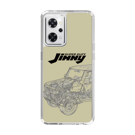 スリムプロテクションケース［ Jimny SUPER SUZY - Jimny Line drawing - Beige ］