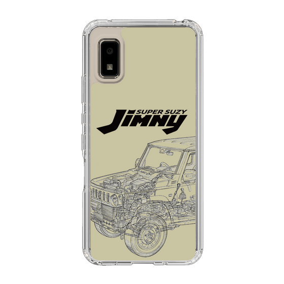 スリムプロテクションケース［ Jimny SUPER SUZY - Jimny Line drawing - Beige ］