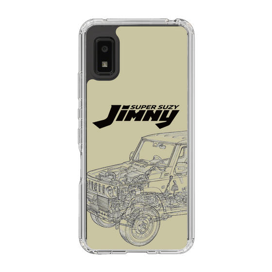 スリムプロテクションケース［ Jimny SUPER SUZY - Jimny Line drawing - Beige ］