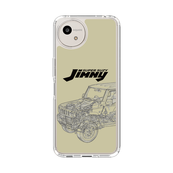 スリムプロテクションケース［ Jimny SUPER SUZY - Jimny Line drawing - Beige ］