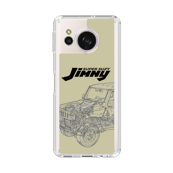 スリムプロテクションケース［ Jimny SUPER SUZY - Jimny Line drawing - Beige ］
