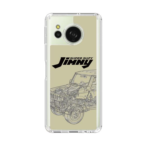 スリムプロテクションケース［ Jimny SUPER SUZY - Jimny Line drawing - Beige ］