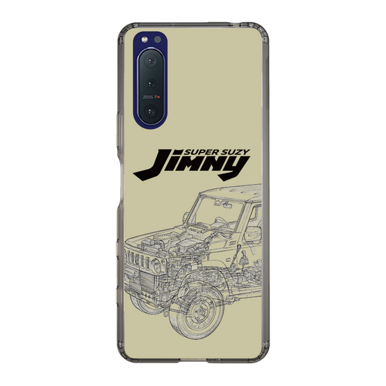 スリムプロテクションケース［ Jimny SUPER SUZY - Jimny Line drawing - Beige ］