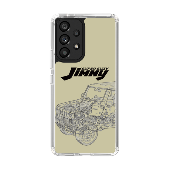 スリムプロテクションケース［ Jimny SUPER SUZY - Jimny Line drawing - Beige ］