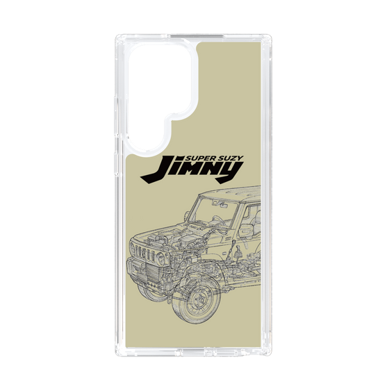 スリムプロテクションケース［ Jimny SUPER SUZY - Jimny Line drawing - Beige ］