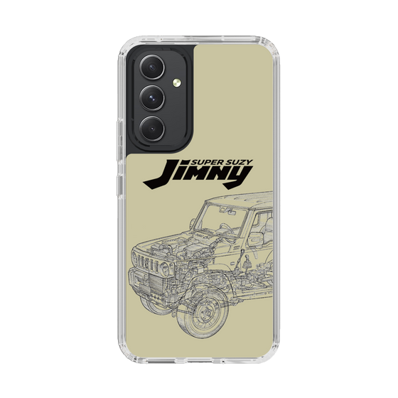 スリムプロテクションケース［ Jimny SUPER SUZY - Jimny Line drawing - Beige ］