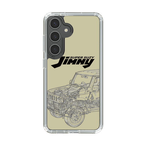 スリムプロテクションケース［ Jimny SUPER SUZY - Jimny Line drawing - Beige ］