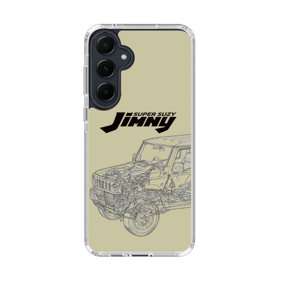 スリムプロテクションケース［ Jimny SUPER SUZY - Jimny Line drawing - Beige ］