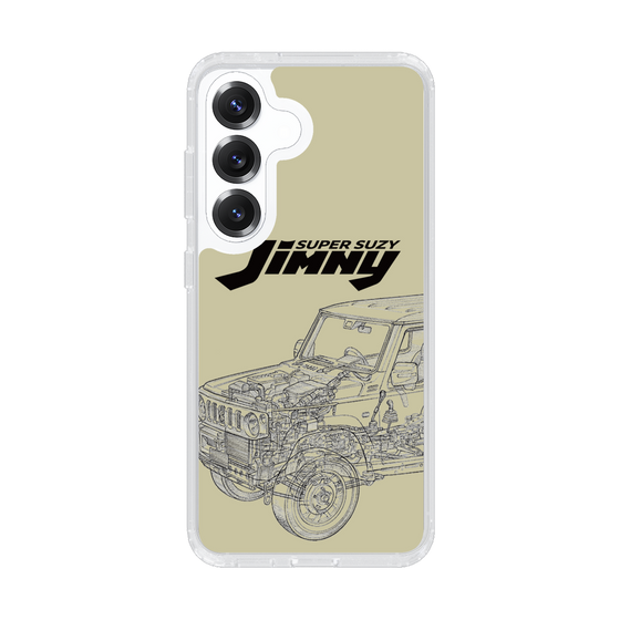 スリムプロテクションケース［ Jimny SUPER SUZY - Jimny Line drawing - Beige ］