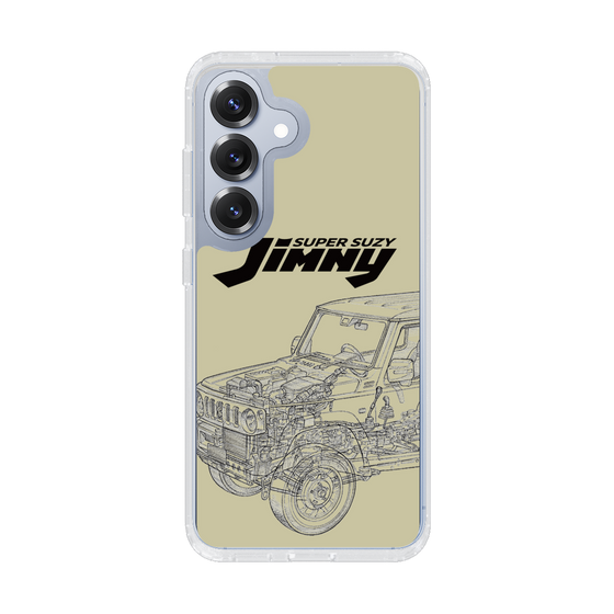 スリムプロテクションケース［ Jimny SUPER SUZY - Jimny Line drawing - Beige ］