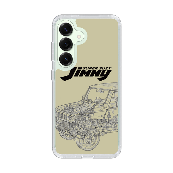 スリムプロテクションケース［ Jimny SUPER SUZY - Jimny Line drawing - Beige ］