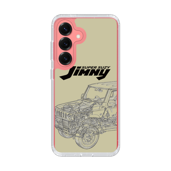 スリムプロテクションケース［ Jimny SUPER SUZY - Jimny Line drawing - Beige ］