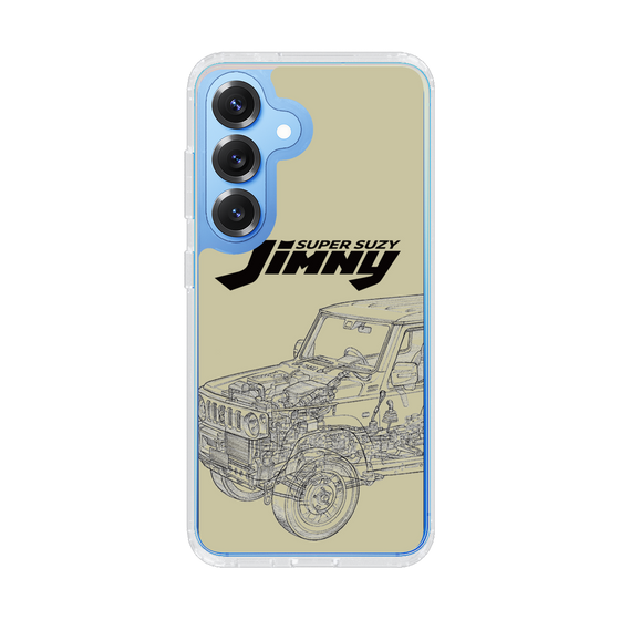 スリムプロテクションケース［ Jimny SUPER SUZY - Jimny Line drawing - Beige ］