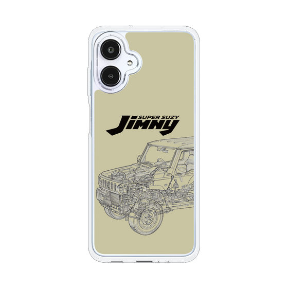 スリムプロテクションケース［ Jimny SUPER SUZY - Jimny Line drawing - Beige ］