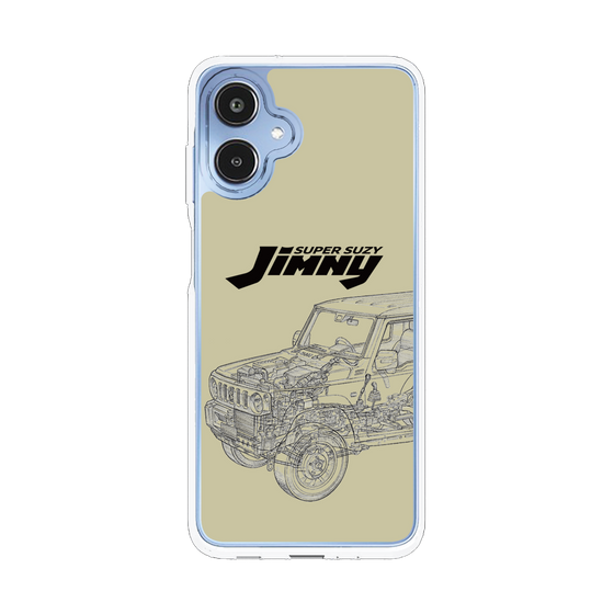 スリムプロテクションケース［ Jimny SUPER SUZY - Jimny Line drawing - Beige ］