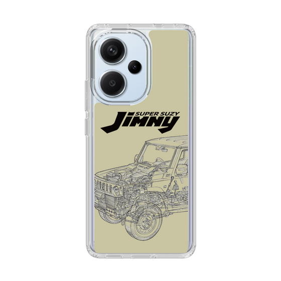 スリムプロテクションケース［ Jimny SUPER SUZY - Jimny Line drawing - Beige ］