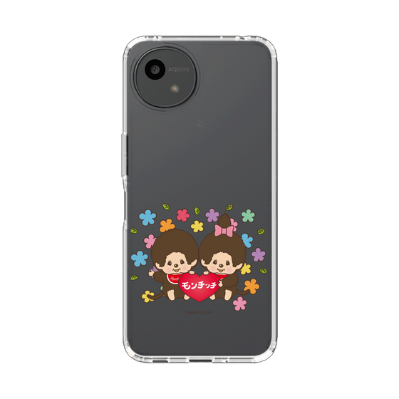 スリムプロテクションケース［ モンチッチ - フラワー ］