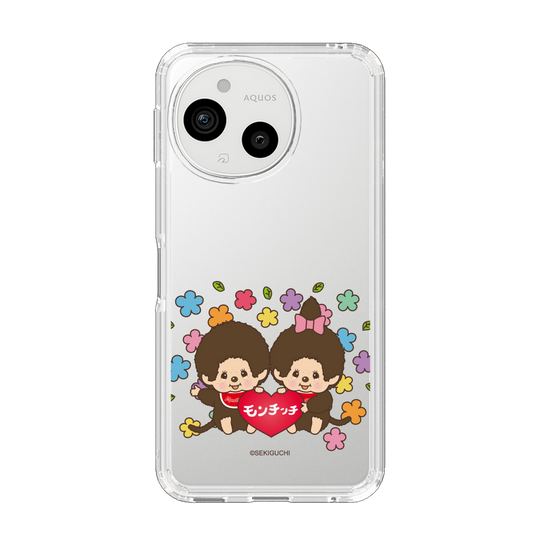 スリムプロテクションケース［ モンチッチ - フラワー ］