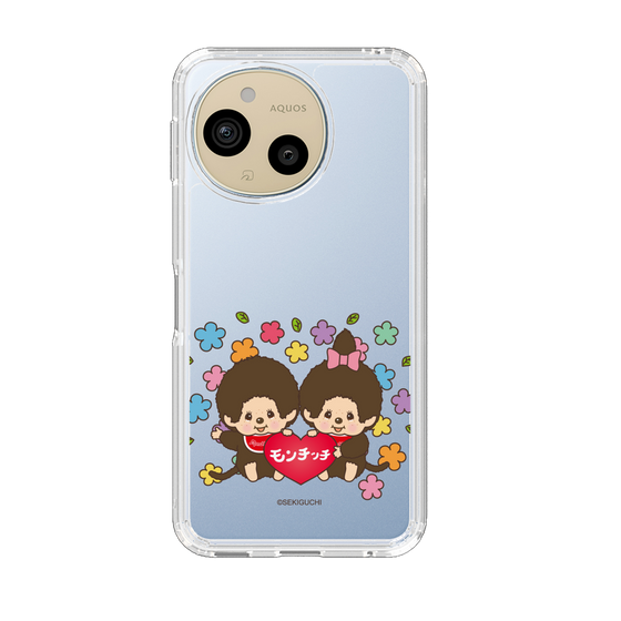 スリムプロテクションケース［ モンチッチ - フラワー ］