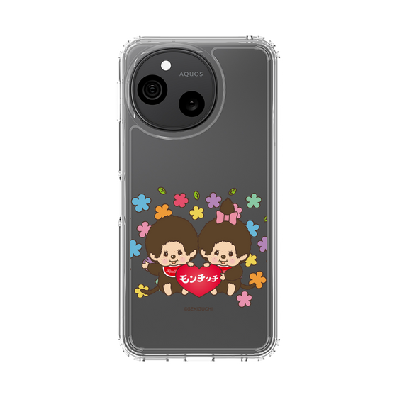 スリムプロテクションケース［ モンチッチ - フラワー ］