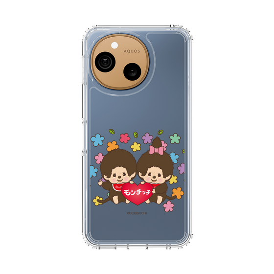 スリムプロテクションケース［ モンチッチ - フラワー ］