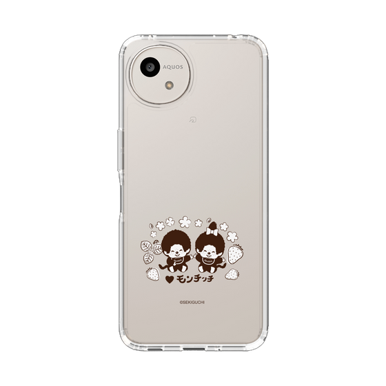 スリムプロテクションケース［ モンチッチ - モノトーン ］