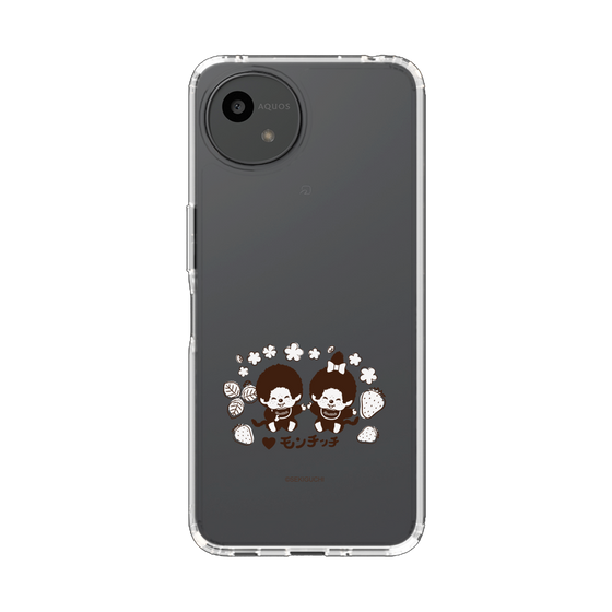スリムプロテクションケース［ モンチッチ - モノトーン ］