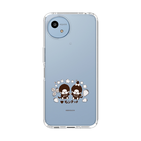 スリムプロテクションケース［ モンチッチ - モノトーン ］