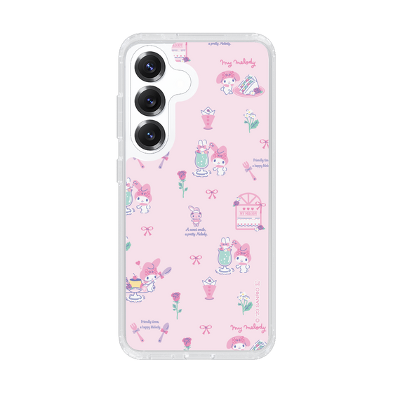 スリムプロテクションケース［ マイメロディ - リボン - カフェ ］