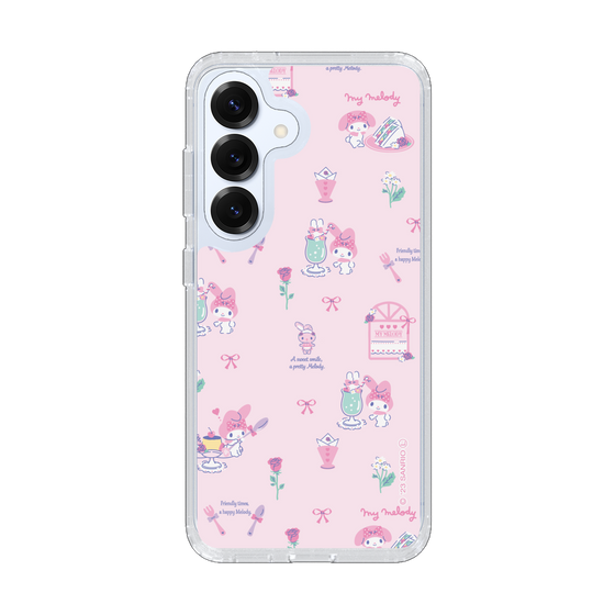 スリムプロテクションケース［ マイメロディ - リボン - カフェ ］