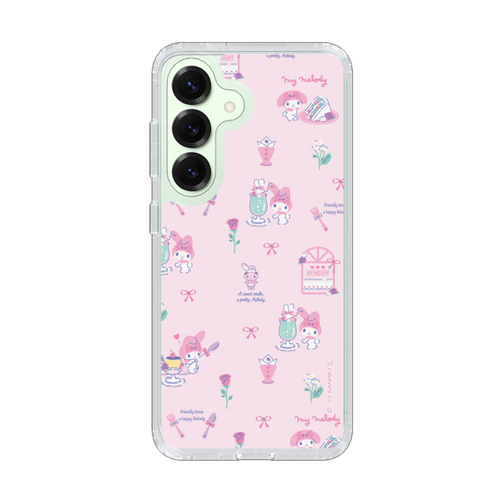 スリムプロテクションケース［ マイメロディ - リボン - カフェ ］