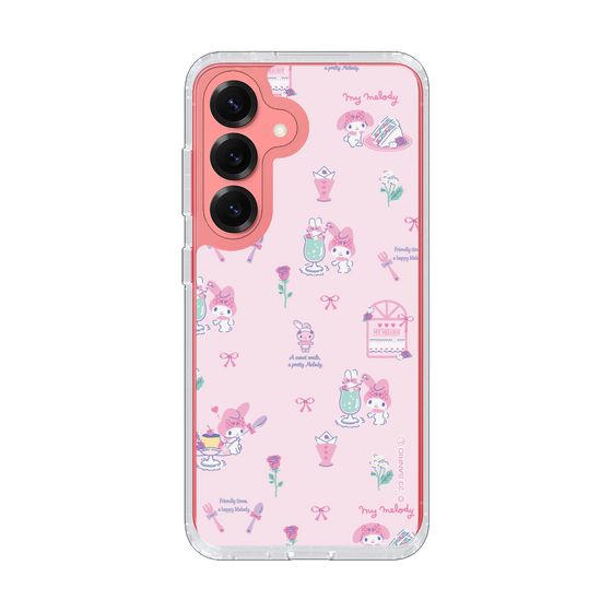 スリムプロテクションケース［ マイメロディ - リボン - カフェ ］