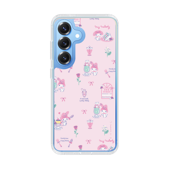スリムプロテクションケース［ マイメロディ - リボン - カフェ ］
