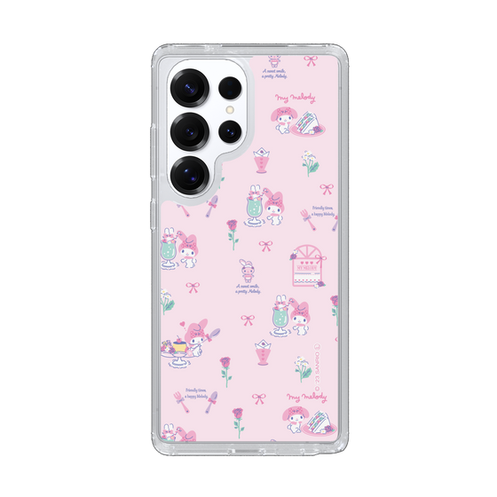 スリムプロテクションケース［ マイメロディ - リボン - カフェ ］