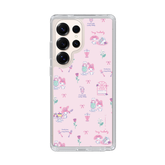 スリムプロテクションケース［ マイメロディ - リボン - カフェ ］
