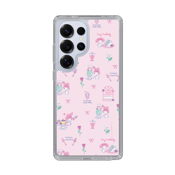 スリムプロテクションケース［ マイメロディ - リボン - カフェ ］