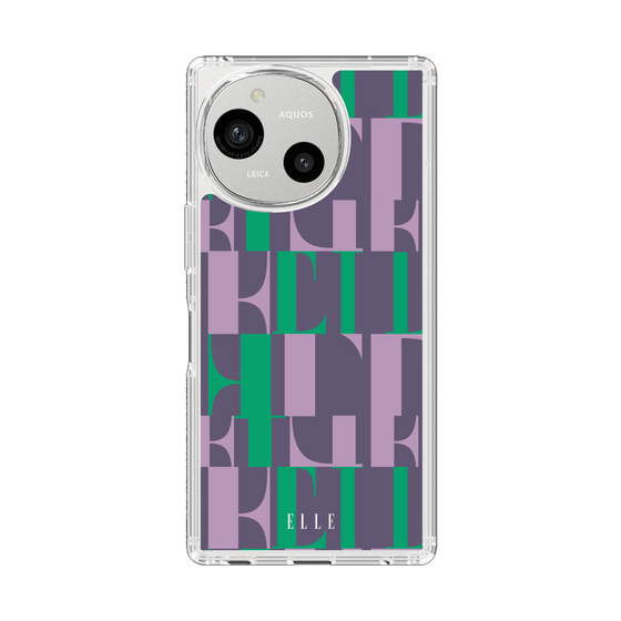 スリムプロテクションケース［ ELLE - カットロゴ - ウィンター ］